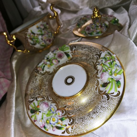 19th C. Old Paris Covered mug, 1850's -60's - Picture 8 of 13